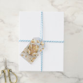 Slapende Muis in Bijentuin FEESTZAK Cadeaulabel (Met Touw)