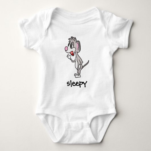 slapende muizenkruiper romper (Voorkant)