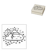 slapende nachtelijke hemel rubberstempel (Gestempeld)