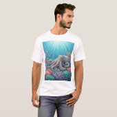 Slapende Octopustuin T-shirt (Voorkant volledig)