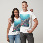 Slapende Octopustuin T-shirt (Unisex)
