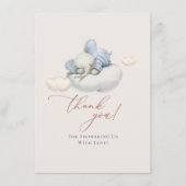 Slapende olifant dank u informatiekaartje (Voorkant)