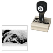 Slapende olifantenzegel rubberstempel (Gestempeld)