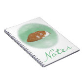 Slapende oranje kat notitieboek (Rechterzijde)