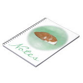 Slapende oranje kat notitieboek (Linkerzijde)