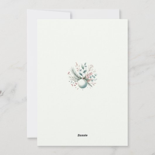 Slapende panda feestdagenkaart (Achterkant)