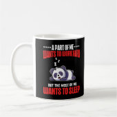 Slapende Panda Funny Tired Worker Koffiemok (Links)