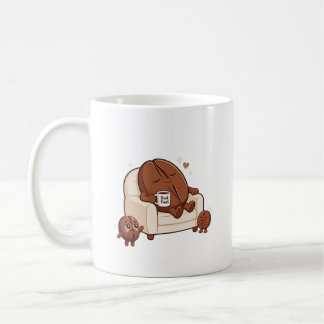 Slapende papa leuke koffieboon koffiemok
