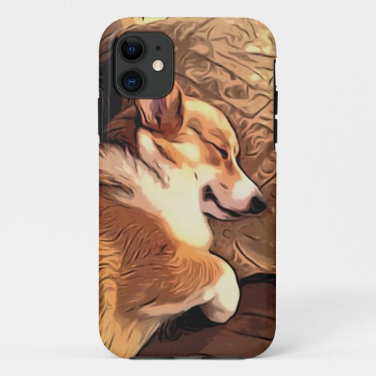 Slapende Pembroke Welsh Corgi dog Case-Mate iPhone Case (Achterkant)