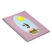 Slapende pinguïn in de zon notitieboek (Rechterzijde)