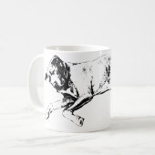Slapende Pit Mix, Kerst Knus Koffiemok (Voorkant links)