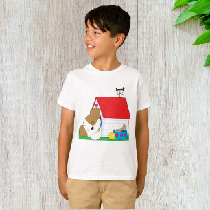 Slapende Puppy Hondenhok Cute Huisdier T-shirt