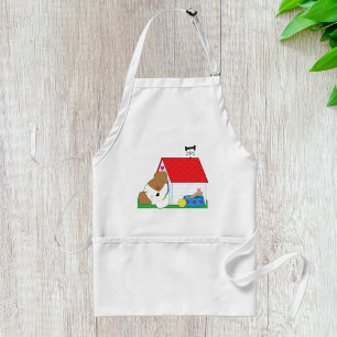Slapende puppy-hondenhuis Cute huisdier Standaard Schort