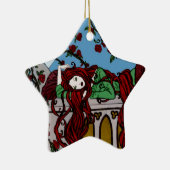 Slapende Rapunzel Keramisch Ornament (Rechts)