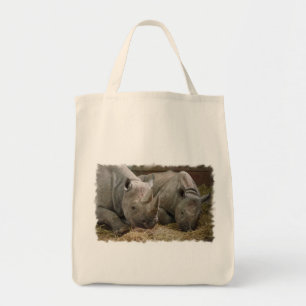 Slapende Rhinos Grocery Canvas tas