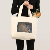 Slapende rode wolf grote tote bag (Voorkant (product))