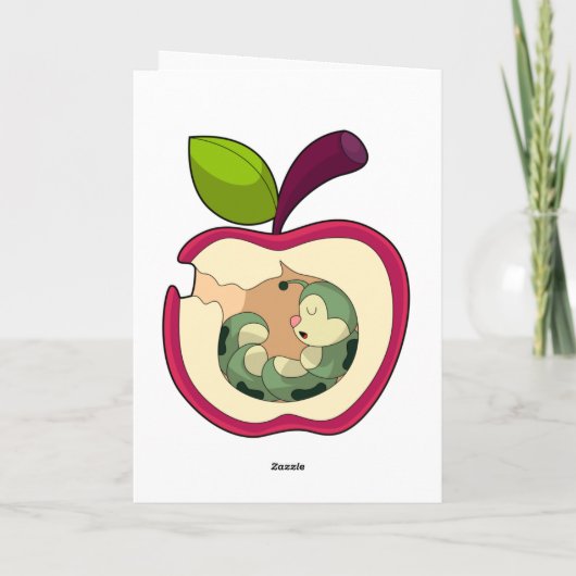 Slapende Rups Appel Kaart (Achterkant)