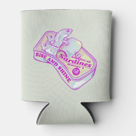 SLAPENDE SARDINES STIJGEN EN SCHIJNEN BLIKJESKOELER (Voorkant)