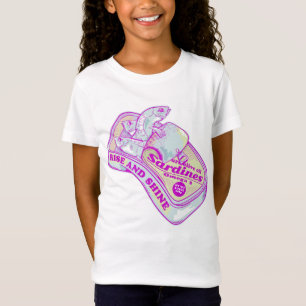 SLAPENDE SARDINES STIJGEN EN SCHIJNEN T-SHIRT