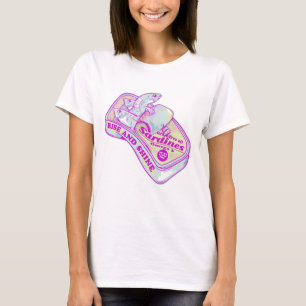 SLAPENDE SARDINES STIJGEN EN SCHIJNEN T-SHIRT