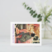 Slapende schoonheid briefkaart (Staand voorkant)
