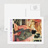 Slapende schoonheid briefkaart (Voorkant / Achterkant)