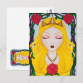 Slapende schoonheid briefkaart (Voorkant / Achterkant)