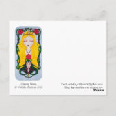 Slapende schoonheid briefkaart (Achterkant)