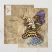 Slapende schoonheid briefkaart (Voorkant / Achterkant)