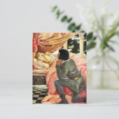 Slapende schoonheid briefkaart (Staand voorkant)