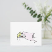 Slapende schoonheid briefkaart (Staand voorkant)