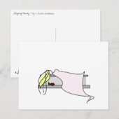 Slapende schoonheid briefkaart (Voorkant / Achterkant)