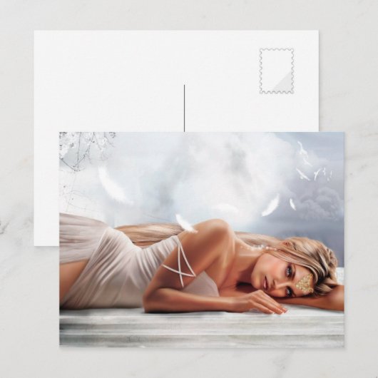 Slapende schoonheid briefkaart (Voorkant / Achterkant)