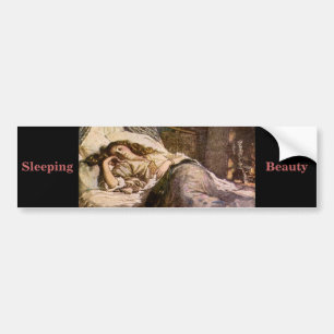 Slapende schoonheid bumpersticker