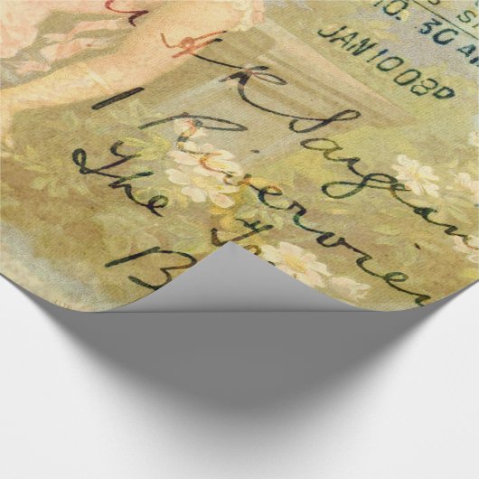 Slapende schoonheid cadeaupapier (Hoek)