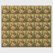  slapende schoonheid, Victoriaans feiltafels Cadeaupapier (Vlak)