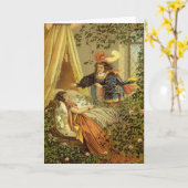  slapende schoonheid, Victoriaans feiltafels Kaart (Gele Bloem)