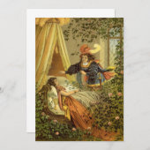  slapende schoonheid, Victoriaans feiltafels Kaart (Voorkant / Achterkant)