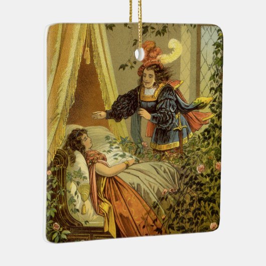  slapende schoonheid, Victoriaans feiltafels Keramisch Ornament (Rechts)