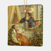  slapende schoonheid, Victoriaans feiltafels Keramisch Ornament (Links)