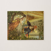  slapende schoonheid, Victoriaans feiltafels Legpuzzel (Horizontaal)