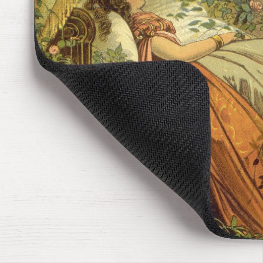  slapende schoonheid, Victoriaans feiltafels Muismat (Hoek)