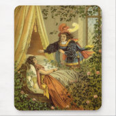  slapende schoonheid, Victoriaans feiltafels Muismat (Voorkant)