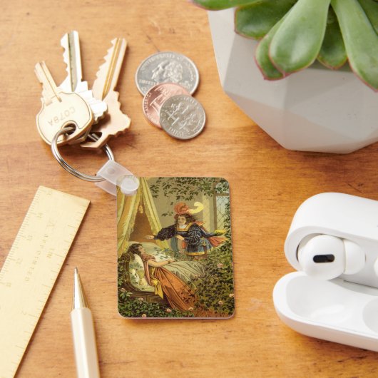 slapende schoonheid, Victoriaans feiltafels Sleutelhanger (Bureau)