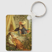 slapende schoonheid, Victoriaans feiltafels Sleutelhanger (Achterkant)
