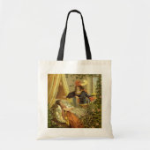  slapende schoonheid, Victoriaans feiltafels Tote Bag (Voorkant)