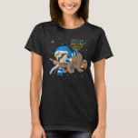 Slapende Sloth Menorah Hanukkah Chanukah Animal Je T-shirt<br><div class="desc">Slapende Sloth Menorah Hanukkah Chanukah</div>