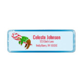 Slapende snoepriet retour label (Voorkant)