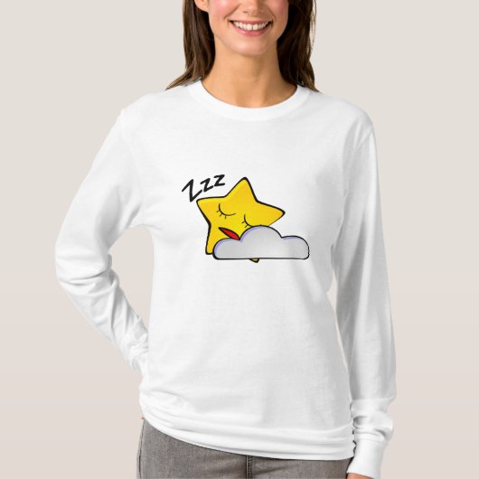 Slapende Star-Cartoon T-shirt (Voorkant)