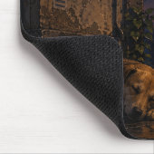 slapende straat hond muismat (Hoek)